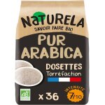 Naturela - caf� en dosettes - 100% arabica bio - saveur intense et �quilibr�e - torr�faction lente - ...