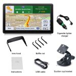 Navigation gps pour voiture �cran tactile de 7 pouces navigation par satellite avec pare - soleil format ...