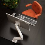 Nb f80 blanc ? support de bureau avec ressort  gaz pour crans gamers lcd 17? - 30?