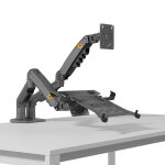 North bayou nb h180fp - support double orientable pour portable 10?17 et �cran 17?27 graphite