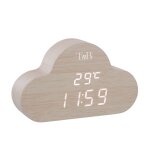 T?nb - rveil numrique nuage avec led rveil multifonction eclairage ajustable 3 alarmes programmables ...
