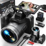 Nbd appareil photo numrique 5k 64mp avec autofocus et zoom 16x cran ips 3 180 kit cration youtube ...