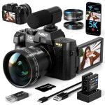 Nbd appareil photo num�rique 5k pour la photographie et le vlogging 48 mp / 60 fps avec wifi et contr�le ...