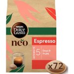 Neo espresso par nescaf dolce gusto - 72 dosettes de caf compostables  base de papier (6 botes de ...