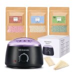 Kit dpilation  la cire - neomann - waxer ii - non collant - teflon - 300 g de perles