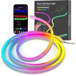 Neon ruban led 1m rgb bande led avec contr�le app contr�le flexible �tanche d�coupable synchronisation ...