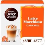 Nescaf dolce gusto latte macchiato caramel - caf gourmand - 96 capsules (pack de 6 botes x 16)