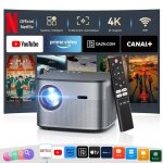 ?netflix certifi� / autofocus?vid�oprojecteur 4k 35000lm full hd 1080p video projecteur avec wifi 6 bluetooth ...