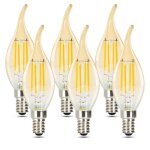 Ampoule led e14 - nettlife - filament r�tro edison - 6 pi�ces - 4w 2700k - blanc chaud non - dimmable ...