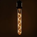 Ampoule led - nettlife - edison tubulaire e27 - 4w - 225 cm - blanc chaud 2000k