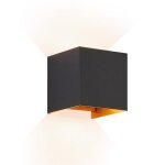 Nettlife applique murale dint�rieur � led - appliques murales ext�rieures noires 5 w 3000k