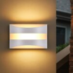 Nettlife applique murale led dint�rieur blanche - design moderne 3000 k blanc chaud �clairage mural 5 ...