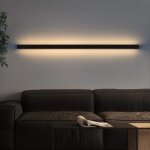 Nettlife applique murale led dintrieur - moderne 100 cm 34 w pour couloir blanc chaud lampe de salon ...