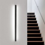 Nettlife applique murale led dintrieur noire - 100 cm - clairage mural pour salon couloir moderne 32 ...