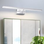 Nettlife applique murale led pour miroir de salle de bain 12 w 60 cm chrome 4000 k