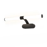 Nettlife applique murale led - applique murale de salle de bain 6w ip44 applique murale noir neutre 4000k ...