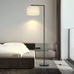 Nettlife lampadaire salon arc lampe moderne - lampadaire chambre e27 lampadaire blanc design lampe de ...