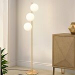 Nettlife lampadaire salon lampadaire or - 3 ampoules avec interrupteur au pied lampadaire design métal ... Nettlife lampadaire salon lampadaire or - 3 ampoules avec interrupteur au pied lampadaire design métal ...
