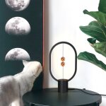 Nettlife lampe de chevet led lampe de table noire : design balance lamp morden lampe de table petite ... Nettlife lampe de chevet led lampe de table noire : design balance lamp morden lampe de table petite ...