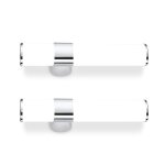 Nettlife lampe de miroir led lampe de miroir de salle de bain - applique chrome salle de bain 6w ip44 ...