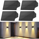 Nettlife lampes solaires pour extrieur - 4 appliques solaires murales extrieures appliques murales ...