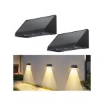 Nettlife lampes solaires pour lext�rieur - 2 appliques solaires murales ext�rieures led 2 modes appliques ...