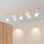 Nettlife plafonnier 5 flammes spot plafond bois - plafonnier blanc spots plafond gu10 lampe salon 350° ... Nettlife plafonnier 5 flammes spot plafond bois - plafonnier blanc spots plafond gu10 lampe salon 350° ...