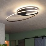 Nettlife plafonnier led plafonnier salon - 36w lampe de salon chambre 3000k blanc chaud lampe de chambre ...