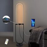 Nettlife salon lampadaire led rechargeable sans fil - tagre tlcommande  intensit variable avec ...
