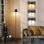 Lampadaire salon led - nettlife - 125 cm - dimmable - batterie usb - 3 temp�ratures