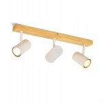 Plafonnier - nettlife - spot plafond 3 flammes - blanc - orientable 350� - culot gu10