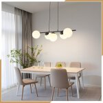 Nettlife suspension table à manger suspension noire - e27 lampe de salle à manger à 5 lampes 150 cm Nettlife suspension table à manger suspension noire - e27 lampe de salle à manger à 5 lampes 150 cm