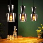 Nettlife table � manger lampe cuisine suspension - lampe suspension salon e27 lampe gris fum� lampe suspension ...