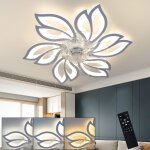 Ventilateur de plafond avec �clairage - nettlife - mod�le led 6l - led dimmable - t�l�commande - silencieux ...