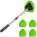 Nettoyant pour pare - brise de voiture nettoyant de vitres de voiture avec 4 tampons en microfibre lavables ...
