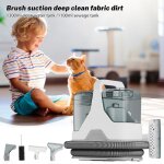 Nettoyeur détacheur portable 15 kpa - 600 w - réservoir deau propre de 13 l / réservoir deau sale de ... Nettoyeur détacheur portable 15 kpa - 600 w - réservoir deau propre de 13 l / réservoir deau sale de ...