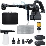 Nettoyeur haute pression sans fil 200 bar 4000mah batteries pulv�risateur de mousse6 - en - 1 multi - ...