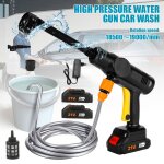 Nettoyeur haute pression sans fil 21v ? 30 bars 2 batteries arrt thermique jardin & voiture makita compatible ...