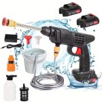 Nettoyeur haute pression sans fil 24v ? pulv�risateur �lectrique portable avec double batterie 240l / ...