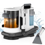 Shampouineuse moquette multi - surface nettoyeur canap tapis rideaux 400w aspiration 9kpa eau propre ...