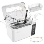 Nettoyeur ultrasons50w 600ml nettoyeur ultrasons lunettes bijoux avec 5 modes de rglage 43000hz