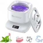 Nettoyeur ultrasons bas bruit ? 3 r�glages de temps nettoyage 360� ? 180ml pour proth�ses bijoux appareils ...