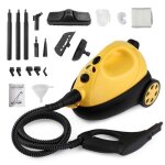 Nettoyeur vapeur 1500w - alightup - 40 bars - 19 accessoires - rservoir 12l - roue universelle - temps ...