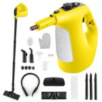 Nettoyeur vapeur  main 1500w punaises de lit costway - rservoir 400 ml - 2 bar - 14 accessoires - 125 ...