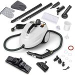 Nettoyeur vapeur polyvalent 2000w costway pour punaises de lit - 5 bar - 15 accessoires et manomtres ...