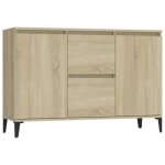 * new enfilade commode int�rieure - buffet ch�ne sonoma 104x35x70 cm classique - bois ding�nierie cl32310 ...