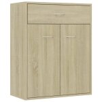 * new enfilade commode intrieure - buffet chne sonoma 60x30x75 cm classique - bois dingnierie cl65587 ...
