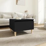 New table dappoint - table basse bar contemporaine noir 50x46x35 cm bois dingnierie 38581