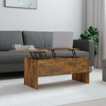 New table basse bar contemporaine chêne fumé 102x505x465 cm bois dingénierie 51403 New table basse bar contemporaine chêne fumé 102x505x465 cm bois dingénierie 51403