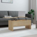 New table basse bar contemporaine chêne sonoma 102x505x465 cm bois dingénierie 91505 New table basse bar contemporaine chêne sonoma 102x505x465 cm bois dingénierie 91505